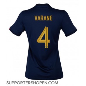 Frankrike Raphael Varane #4 Hemma Matchtröja Dam VM 2022 Kortärmad